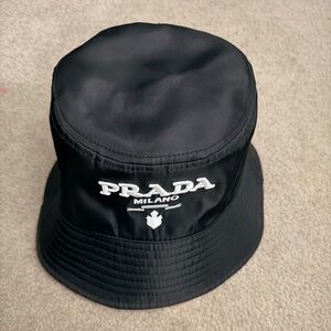 ‼️Prada Milano Bucket Hat – Black Nylon